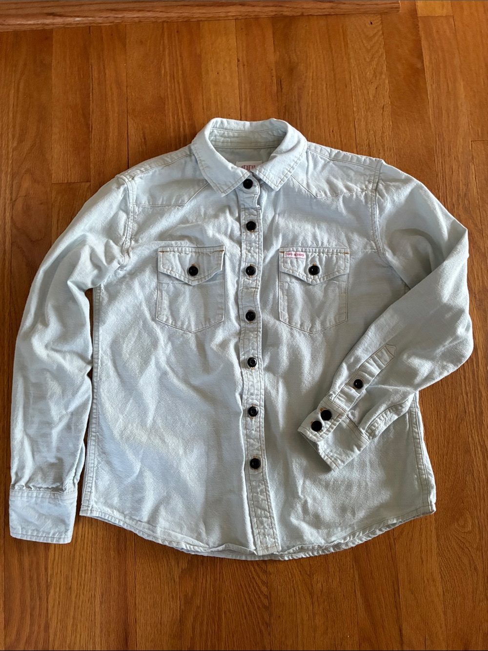 Topo Designs Light Blue Denim Button-Up Shirt